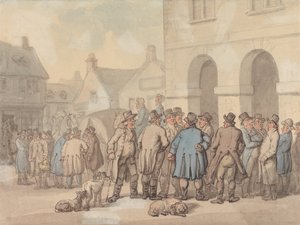 De markt, Brackley, Northamptonshire